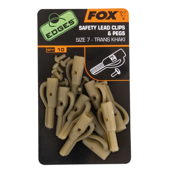 FOX Safety lead clip + pegs Size 7