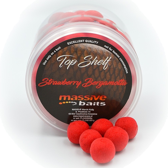 Massive Baits Pop-Up's Strawberry Bergamotta 14 mm