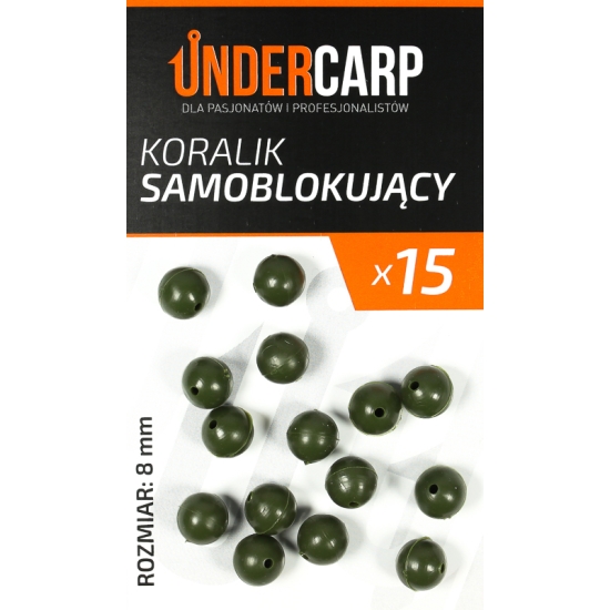 UnderCarp Koralik samoblokujący – zielony 4mm