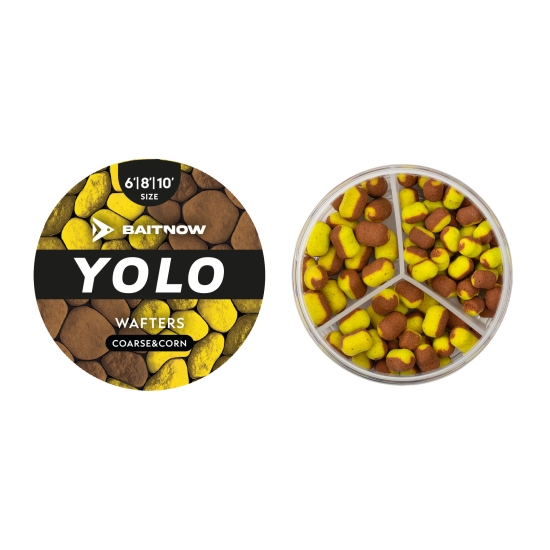 BaitNow Wafters YoLo Yellow Bronze Corase Corn 6-8-10mm