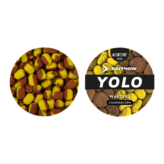 BaitNow Wafters YoLo Yellow Bronze Corase Corn 6-8-10mm