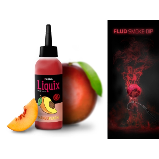 Delphin Fluo dip D SNAX LiquiX - Mango-Brzoskwina