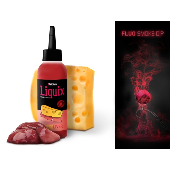 Delphin Fluo dip D SNAX LiquiX - Ser-wątroba