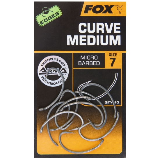 FOX haczyki CURVE MEDIUM 4 / 10 szt.