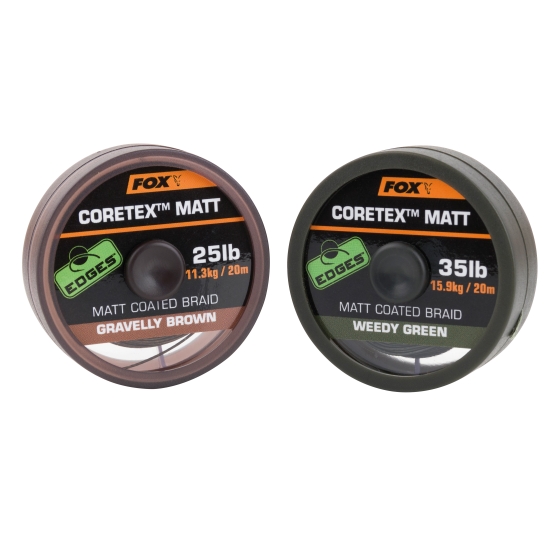 FOX CORETEX MATT - WEEDY GREEN 20lb / 20 m