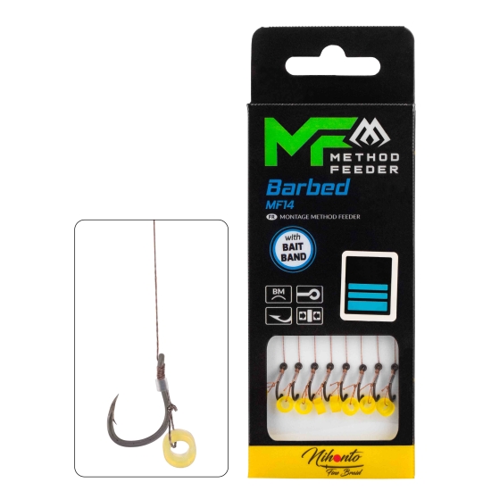 Mikado przypon MF14 z gumka hak z zadziorem