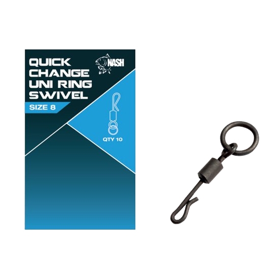 NASH QUICK CHANGE UNI RING SWIVEL size 8 / 10szt.