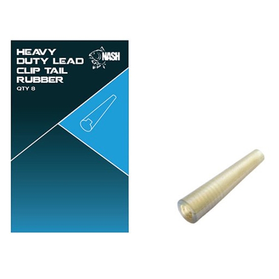 NASH Heavy Duty Lead Clip Tail Rubbers 8 szt