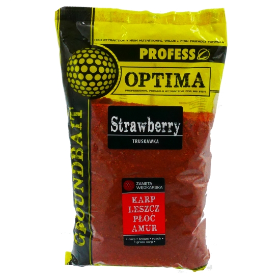 PROFESS zanęta OPTIMA 1kg TRUSKAWKA