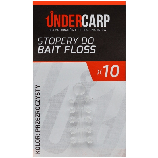 UnderCarp Stopery do Bait Floss przezroczysty