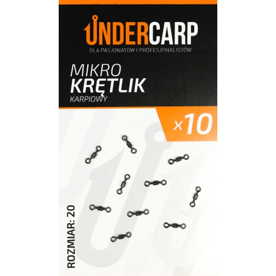 UnderCarp Mikro krętlik karpiowy 10szt