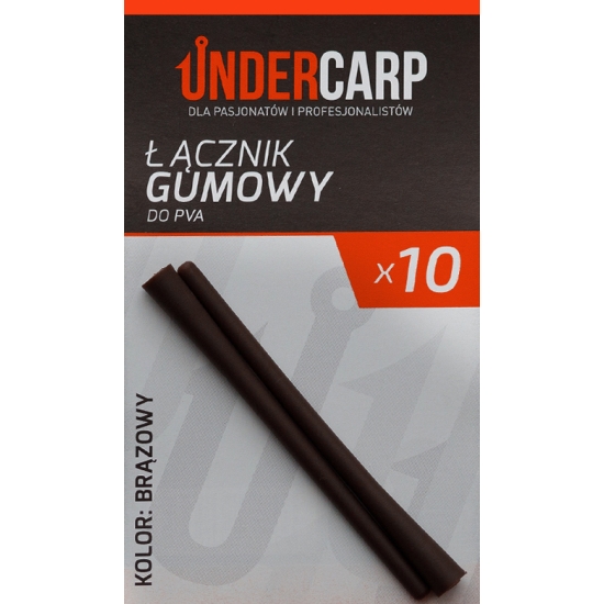 UnderCarp Łącznik gumowy do Pva brązowy 10 szt.
