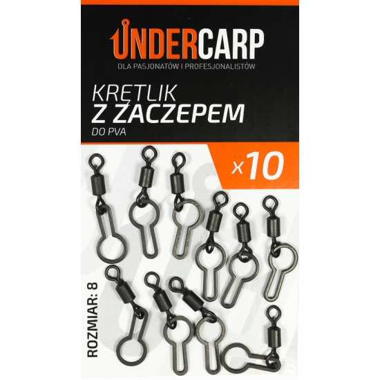 UnderCarp Krętlik karpiowy z zaczepem do Pva / 10szt.