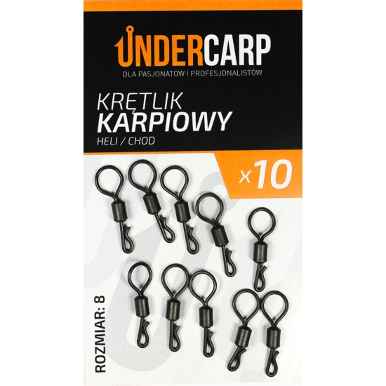 UnderCarp Krętlik karpiowy heli/chod rozmiar 8