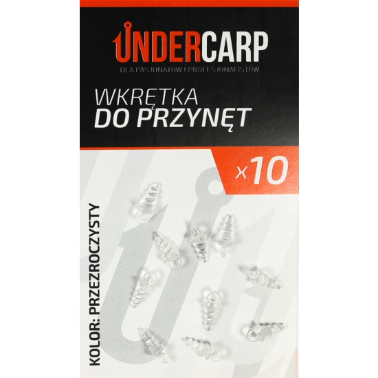 UnderCarp Wkrętka do przynęt - przezroczysta / 10szt.